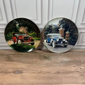 Jim Deneen Classic American Cars Porcelain Collector Plates Ruxton Hudson Set